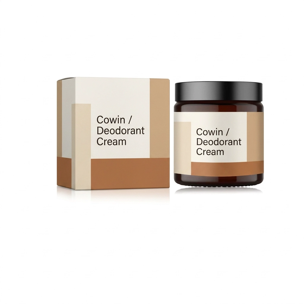 Cowin Deodorant Cream — Jar & Carton — Body care presentation