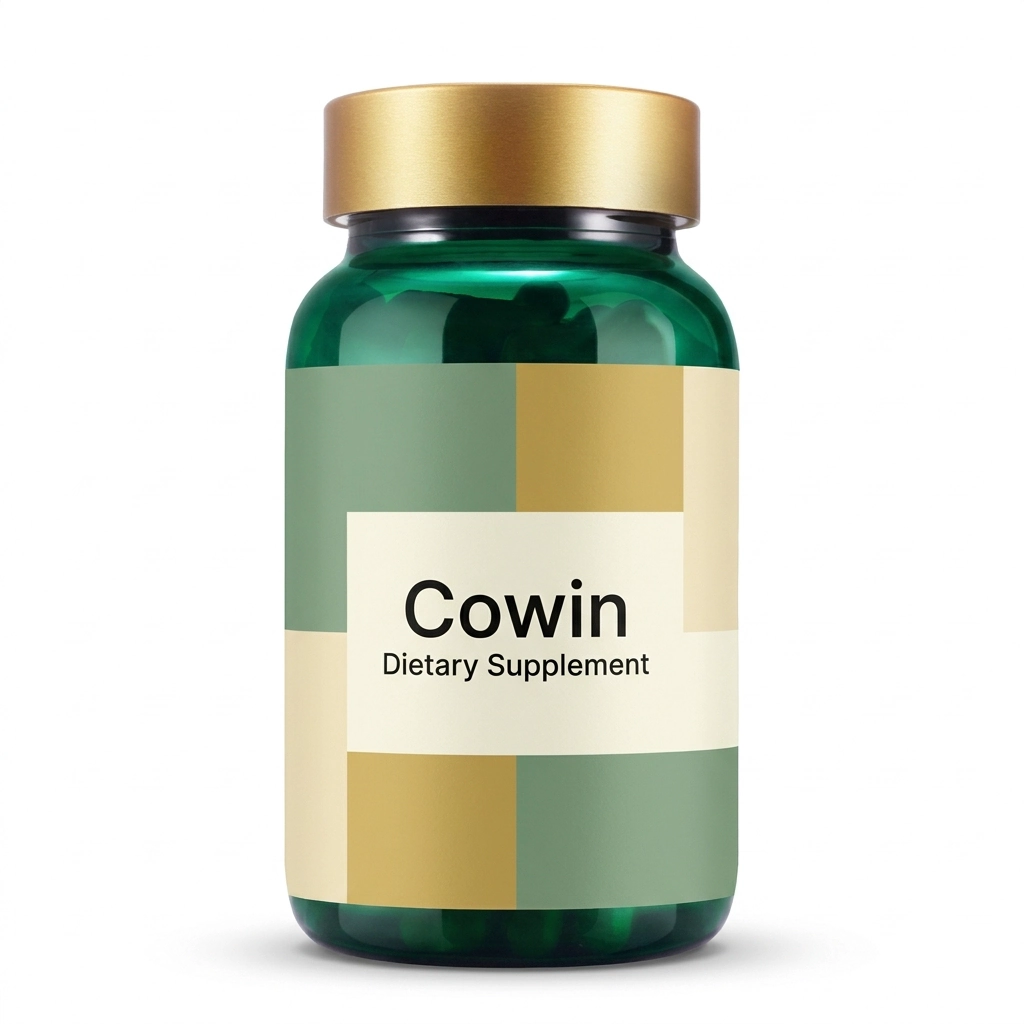 Cowin Dietary Supplement — Green Bottle — Dietary supplement presentation