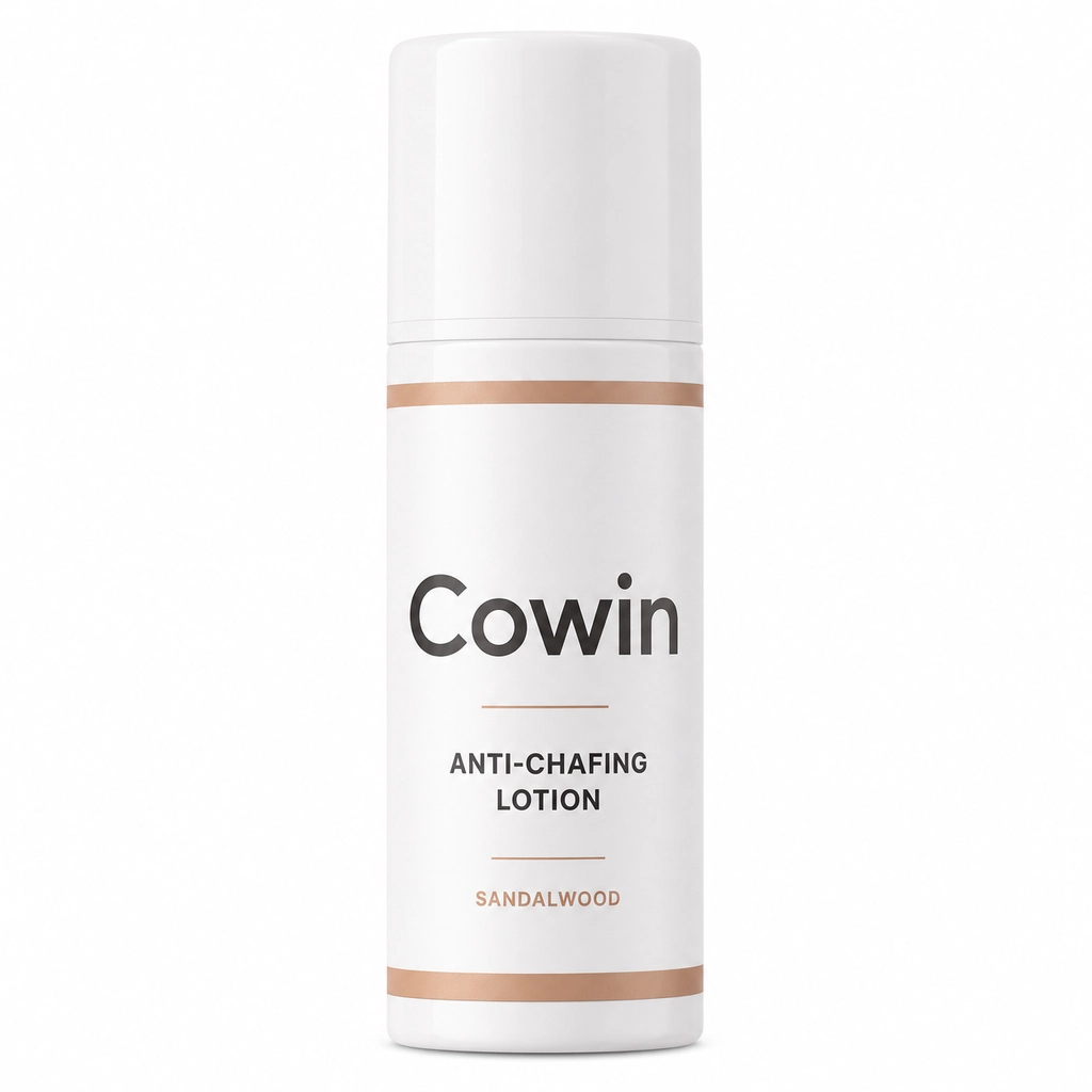 Cowin Anti-Chafing Lotion — Pump — Anti-chafing care presentation
