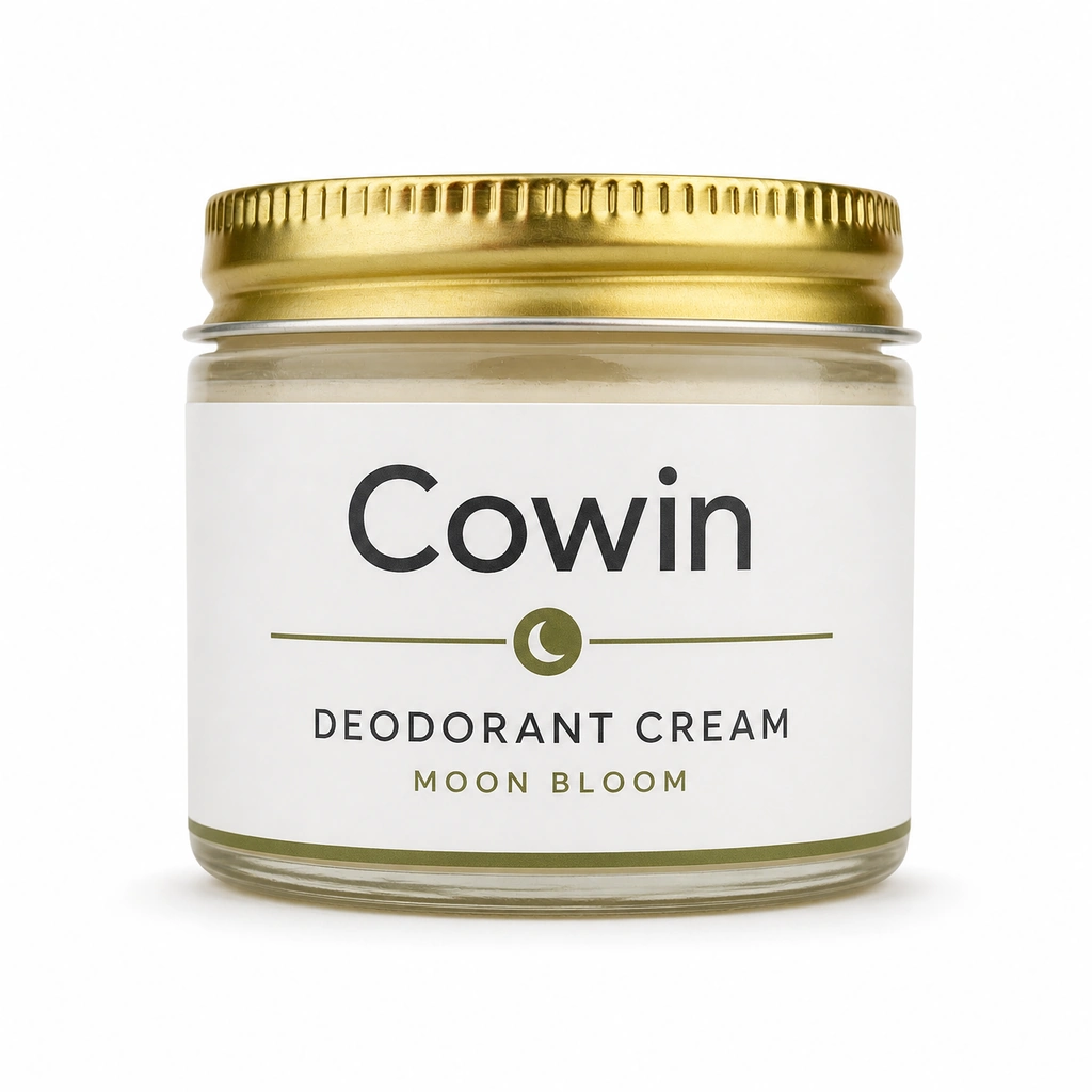 Cowin Deodorant Cream — Gold-Lid Jar — Cream / balm presentation