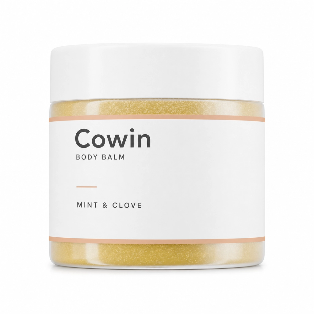 Cowin Mint & Clove Body Balm — Jar — Cream / balm presentation