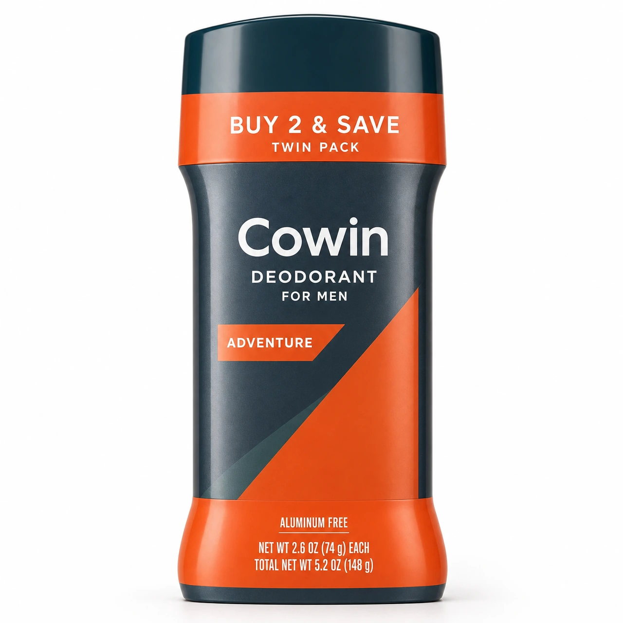 Cowin Adventure Deodorant Stick — Twin-Pack — Stick presentation