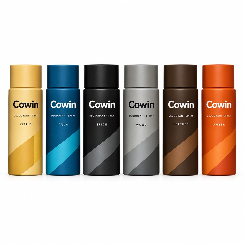 Cowin Body Spray — Six Variants — Spray / mist presentation