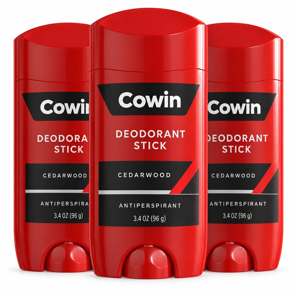 Cowin Cedarwood Deodorant Stick — Three-Pack — Stick presentation