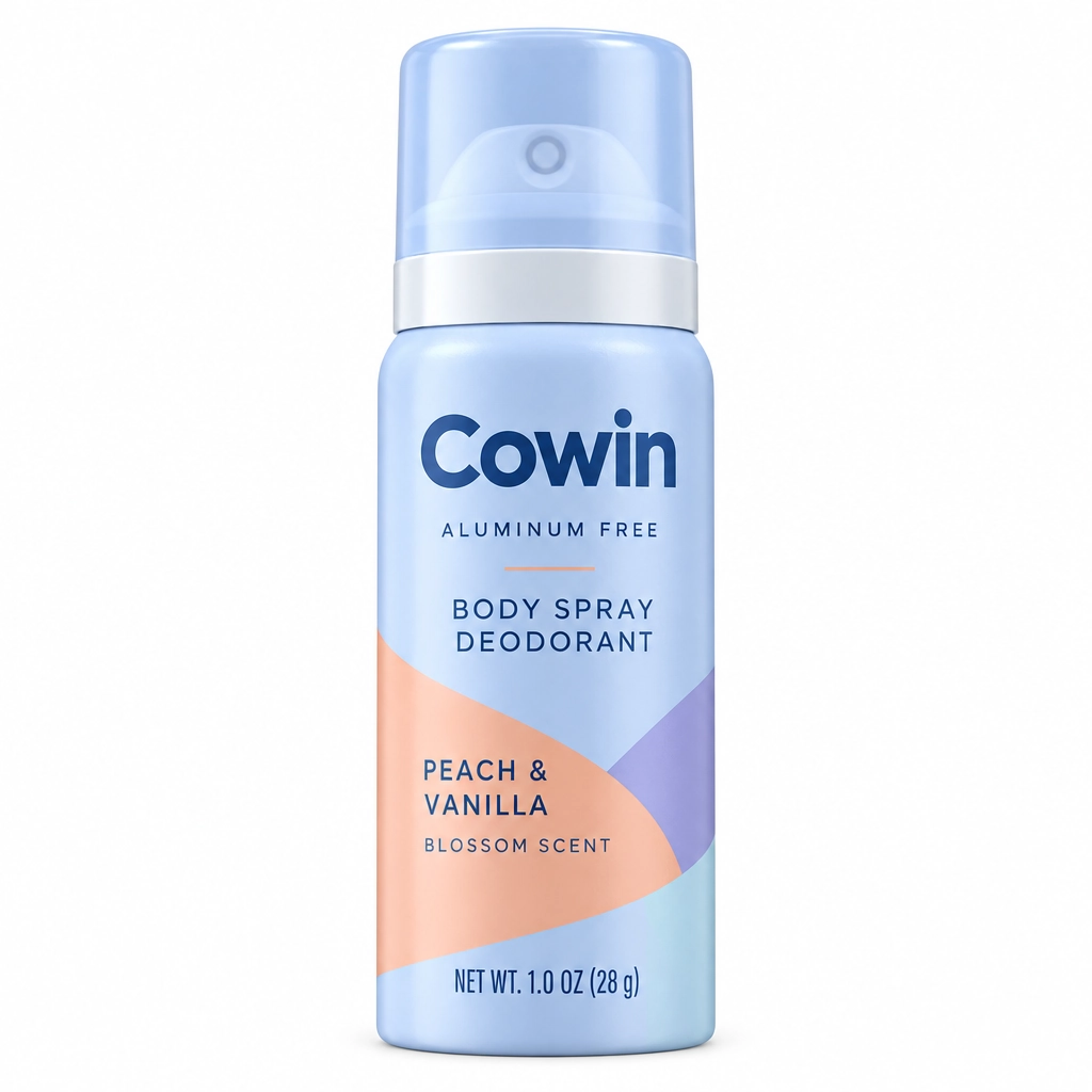 Cowin Peach & Vanilla Body Spray Deodorant — Spray / mist presentation
