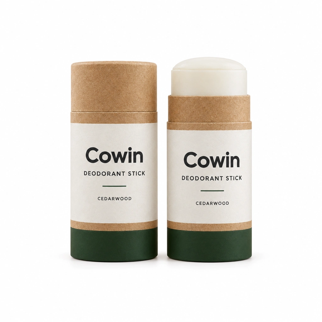 Cowin Deodorant Stick — Kraft Paper Tubes — Stick presentation