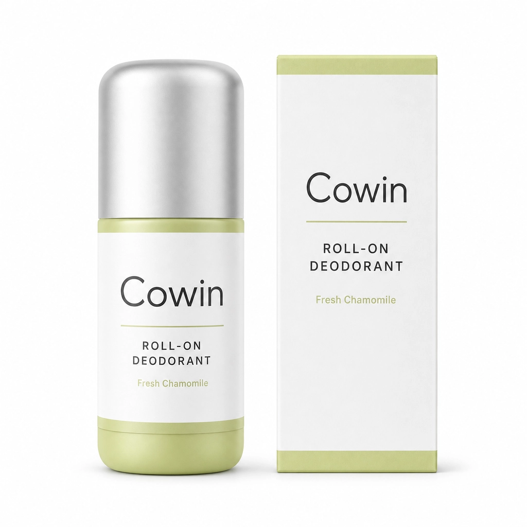 Cowin Roll-On Deodorant — Lime Carton Set — Roll-on presentation