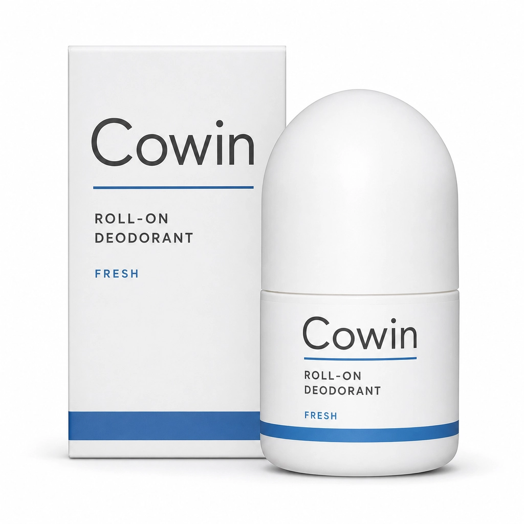 Cowin Fresh Roll-On Deodorant — Compact Carton Set — Roll-on presentation