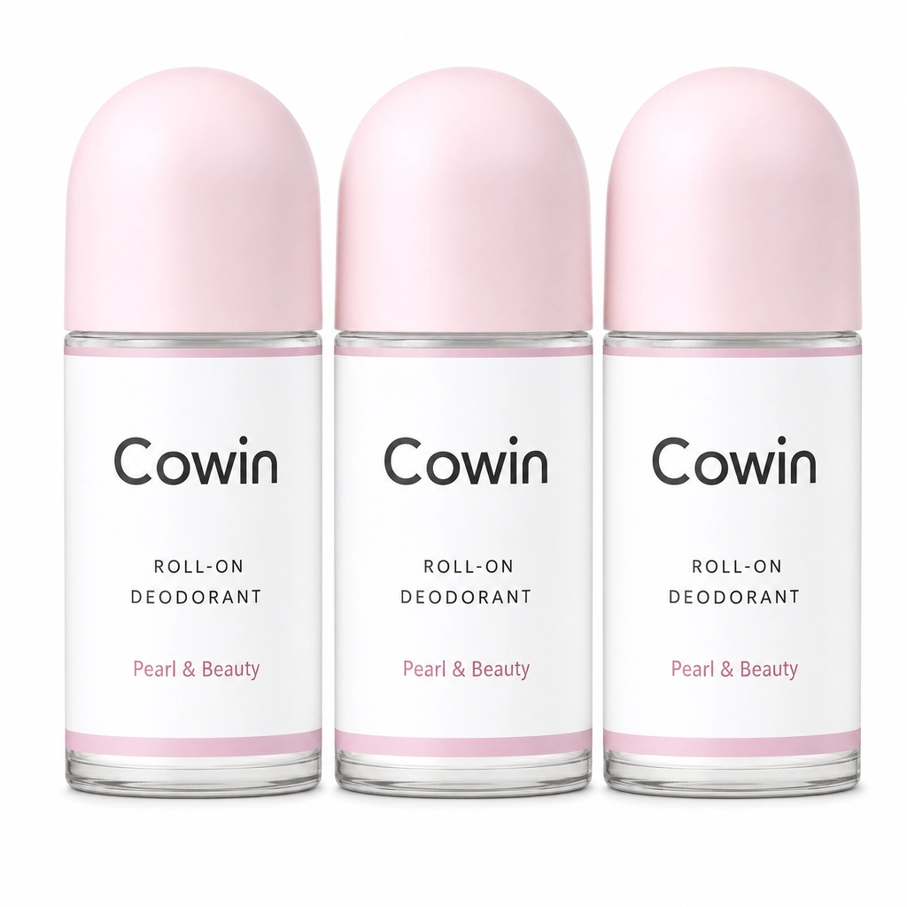 Cowin Roll-On Deodorant — Pearl & Beauty Trio — Roll-on presentation