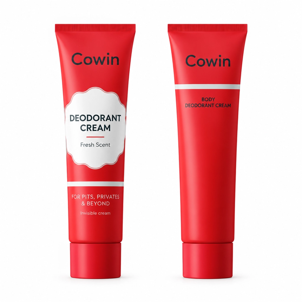 Cowin Deodorant Cream — Red Tubes — Cream / balm presentation
