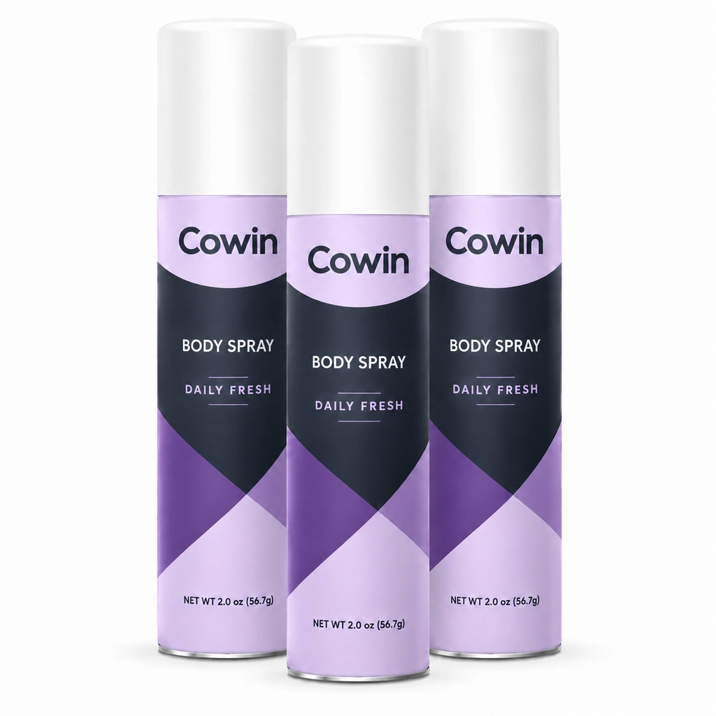 Cowin Body Spray — Purple Three-Pack — Spray / mist presentation