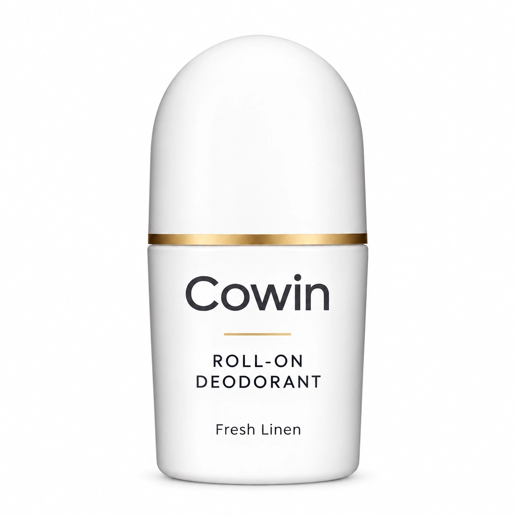 Cowin Fresh Linen Roll-On Deodorant — Roll-on presentation