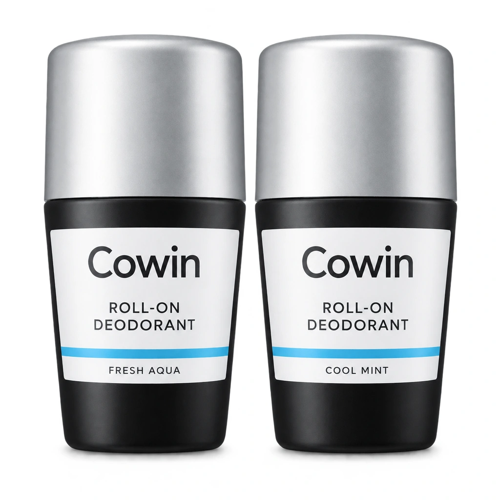 Cowin Roll-On Deodorant — Black & Silver Duo — Roll-on presentation